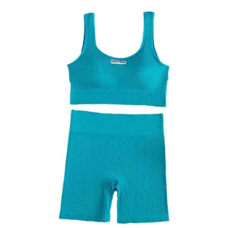 Thumbnail: Women Seamless Yoga Set Fitness Workout Suits Sport Bra High Waist Leggings Sexy