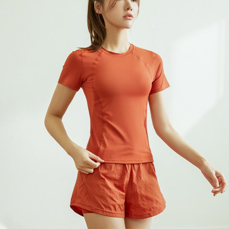 Thumbnail: Women Gym Yoga Wear Sport High Waist Short Pocket Run Women Sportswear Fitness O
