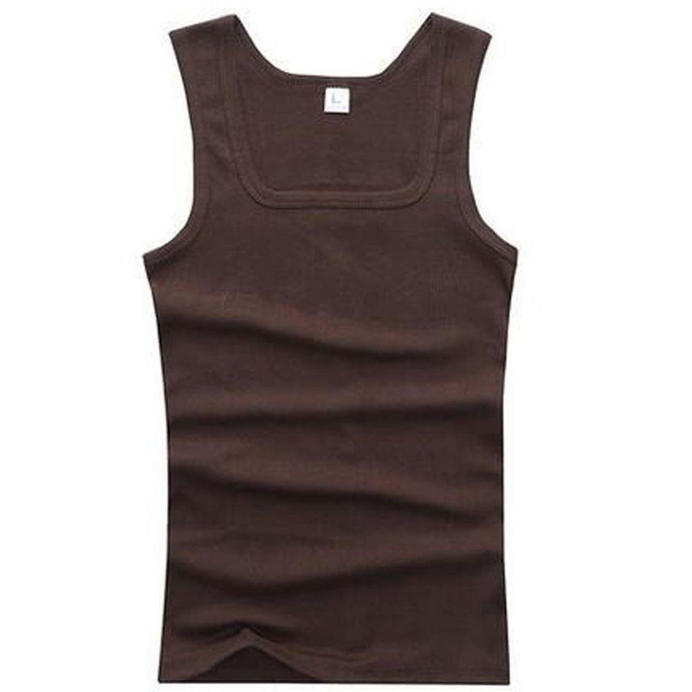 Thumbnail: Hot Sale Men's Sleeveless Breathable Fitness Vest Basic Elastic Tank Top Men's C