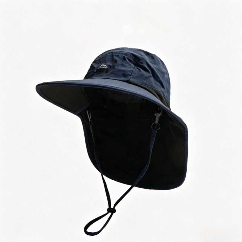 Thumbnail: Caps Summer Wide Brim Neck Protection Unisex Bucket Hats Outdoor Visor Quick-dry
