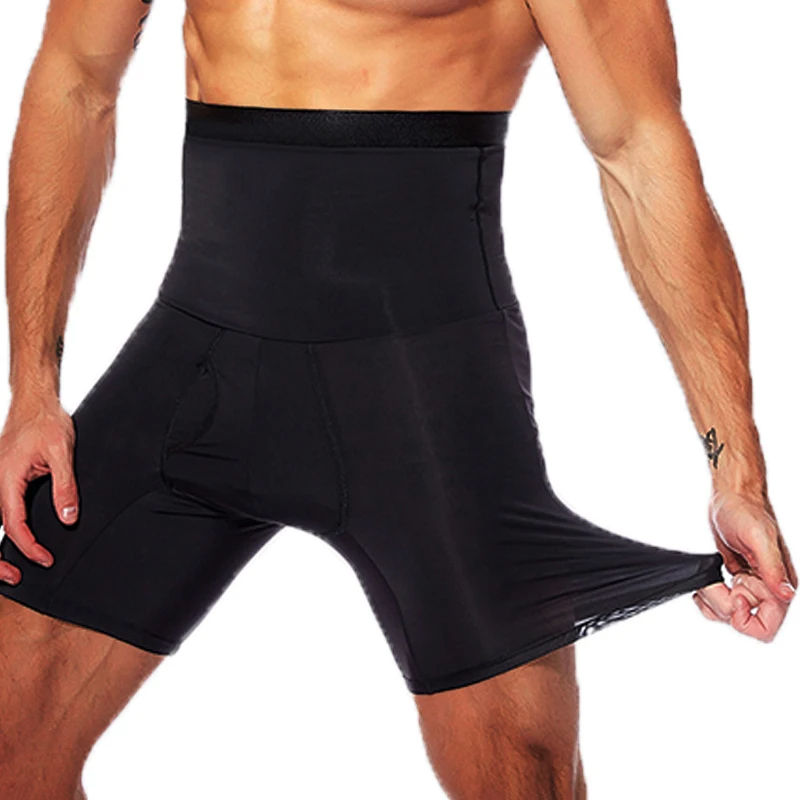 Thumbnail: Men Tummy Control Shorts Body Shaper Compression High Waist Trainer Belly Trimme