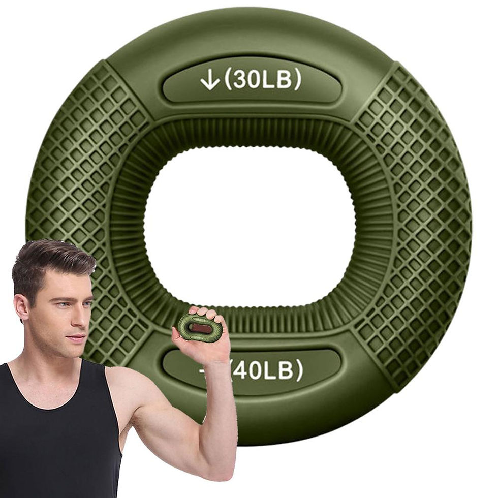 Thumbnail: Silicone Finger Gripper Ring Hand Muscle Strengthener Ring Wrist Finger Trainer 