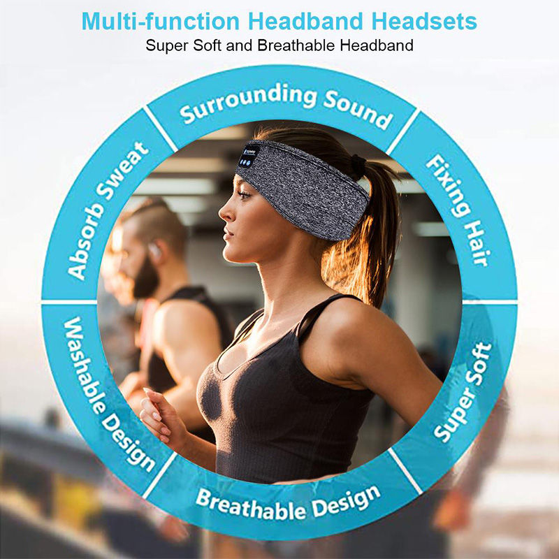 Thumbnail: Original Wireless Bluetooth Headset Sports Sleep Headband Eye Mask Fone Bluetoot