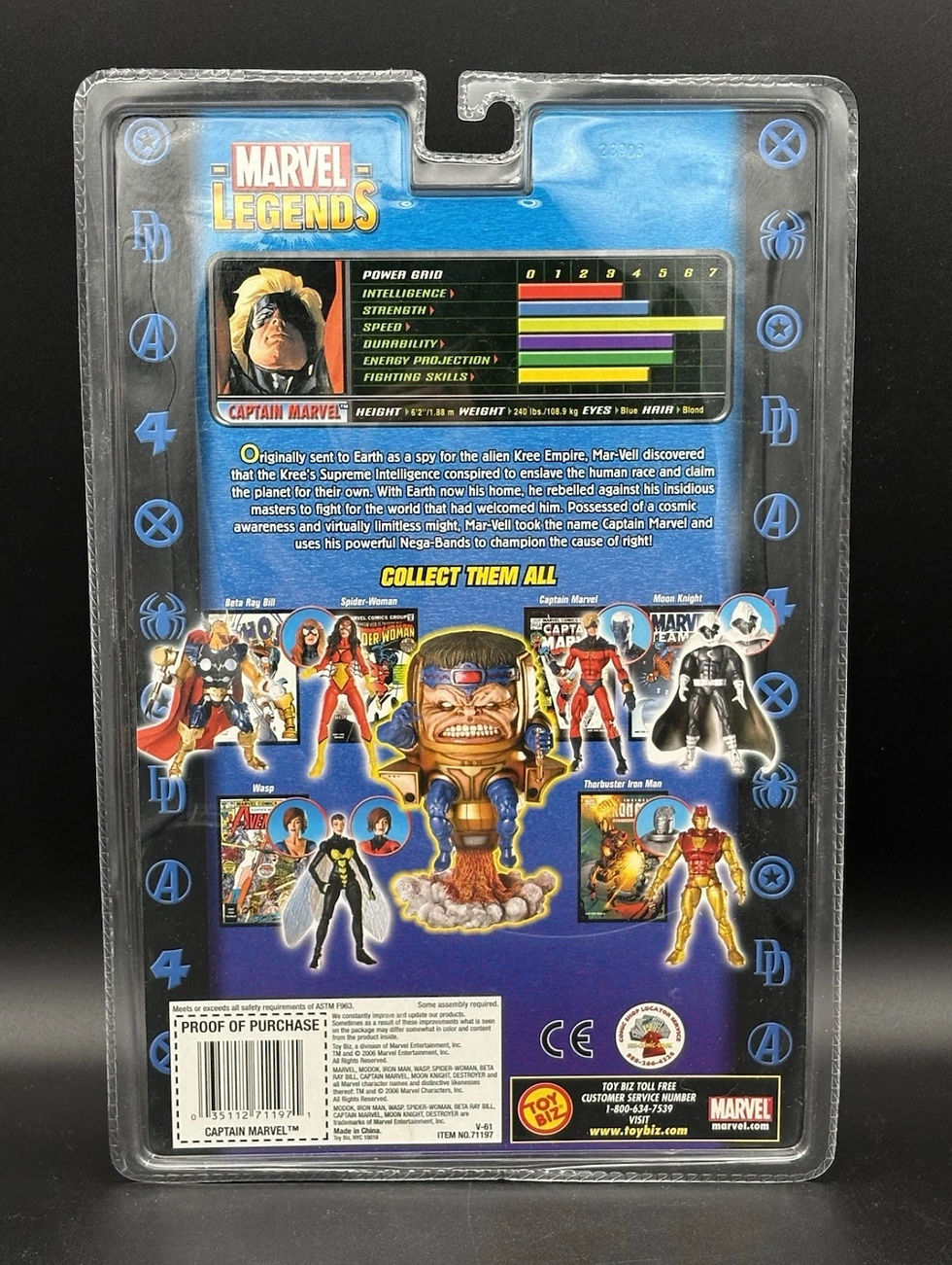 Thumbnail: Marvel Legends MODOK Series Captain Marvel (Genis-Vell) Action Figure ToyBiz