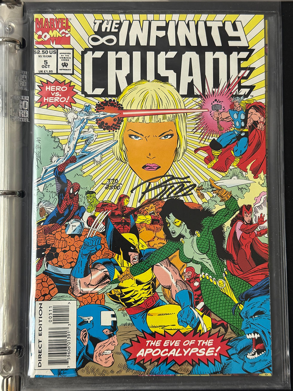 Thumbnail: Dynamic Forces Marvel The Infinity Crusade 1-6 Ltd Set Ron Lim Signed 1993 COA