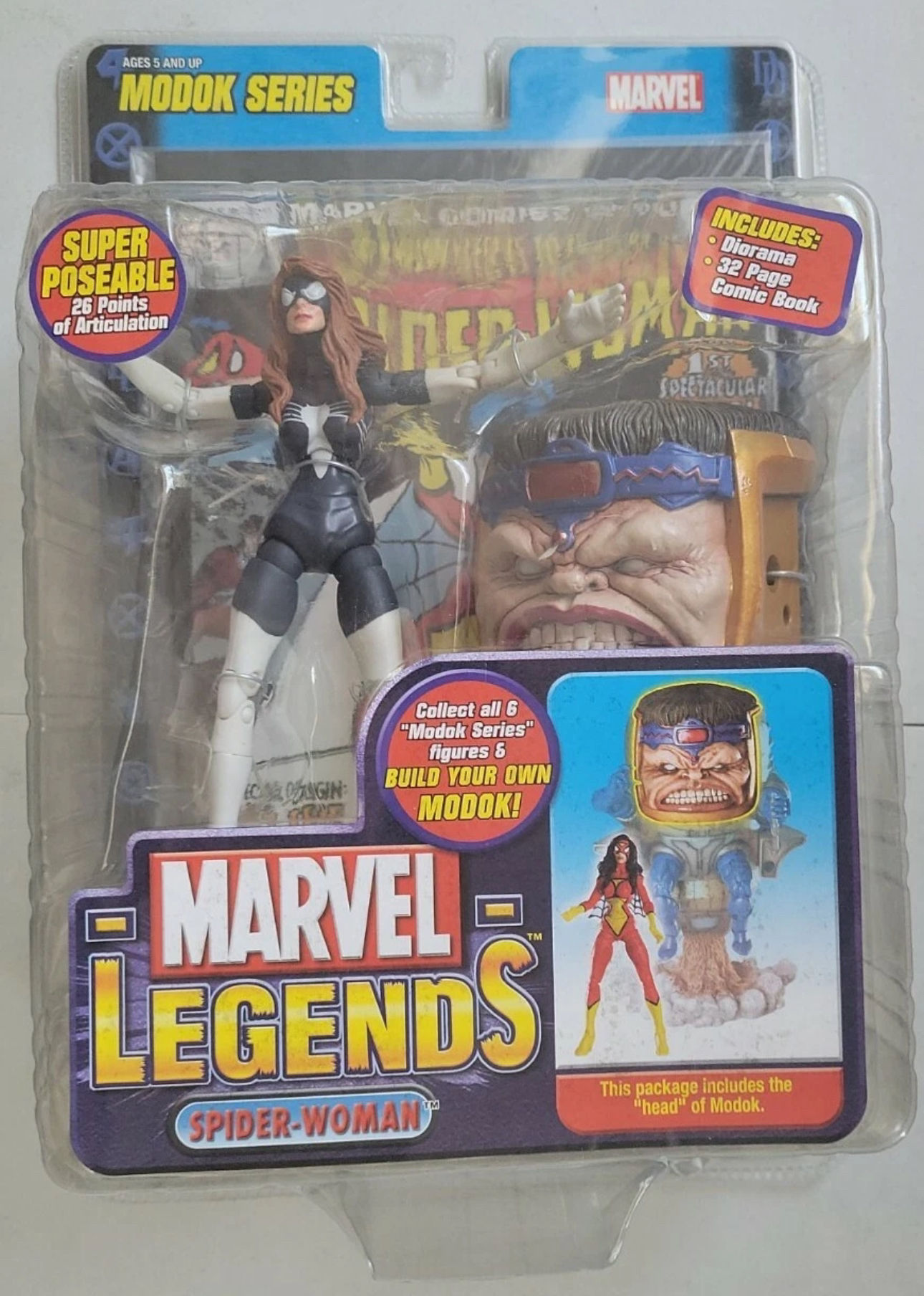 Marvel Legends Spider-Woman Black Variant Version Modok BAF Series Head NEW