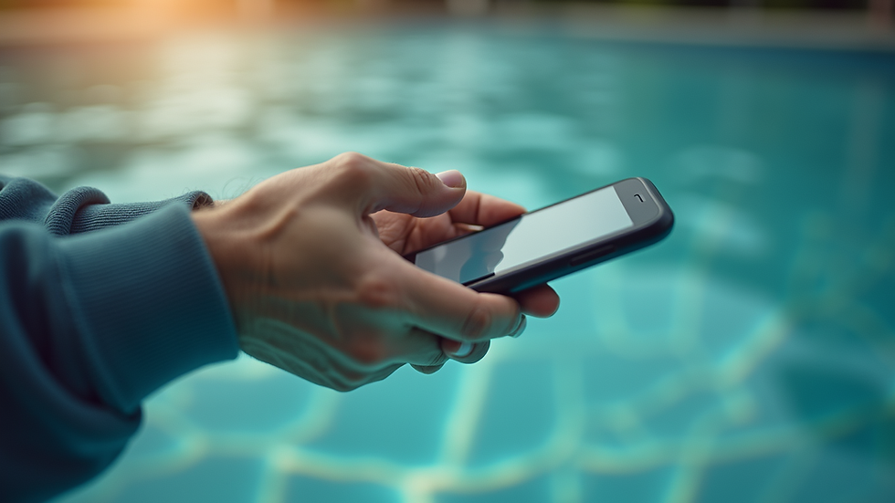 Vue en plongée d’une personne utilisant un smartphone pour comparer des devis d’assurance