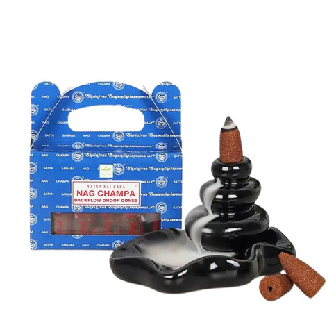 Satya Backflow Nag Champa Rökelsekoner