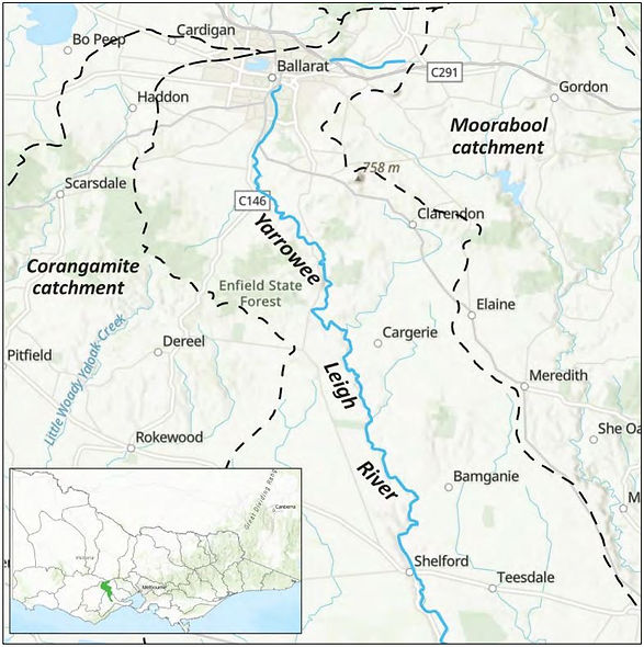 Map of the Leigh River