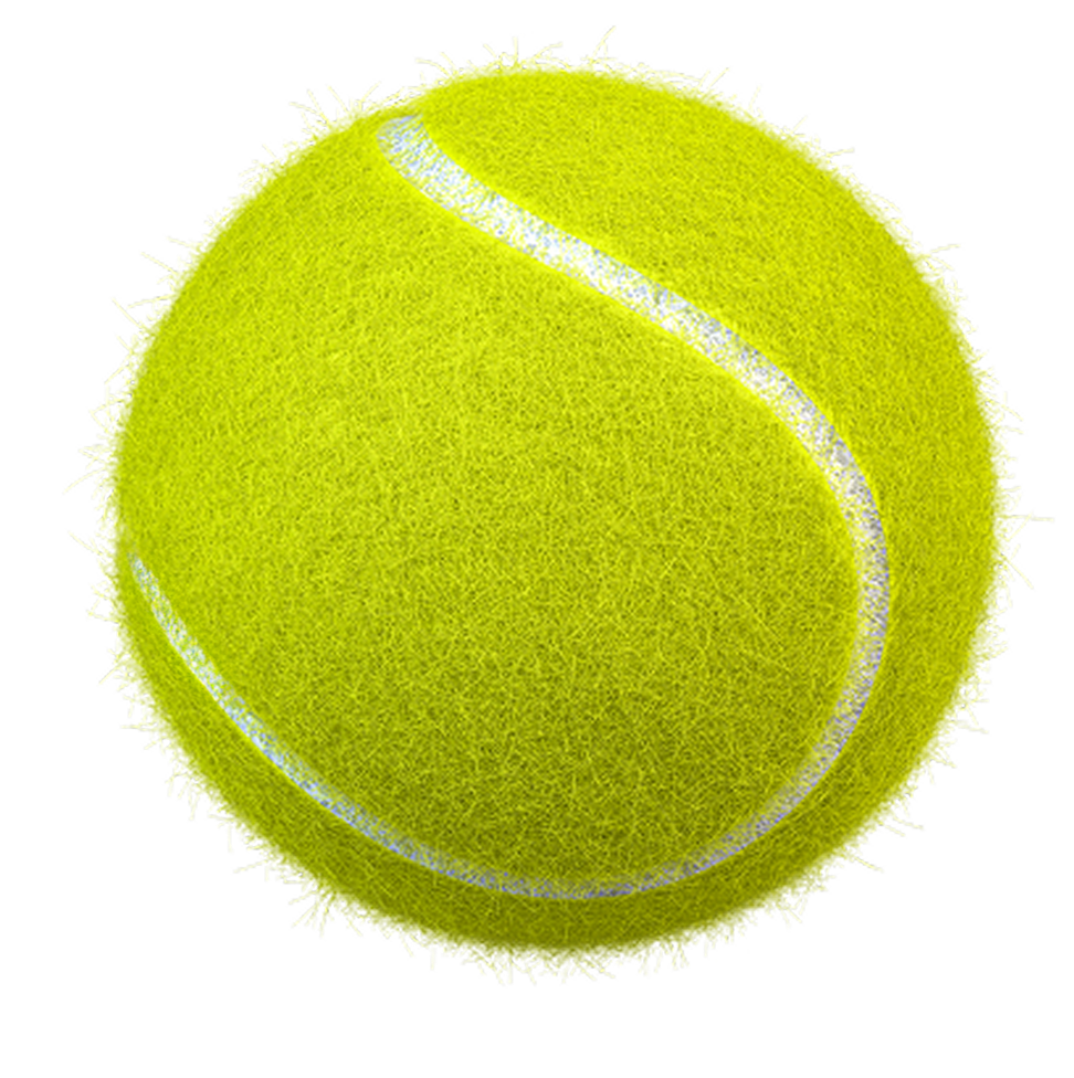 Title for a tennis club with a tennis ball that follows the cursor.
