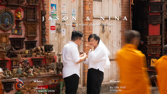 colorful wedding website inspiration