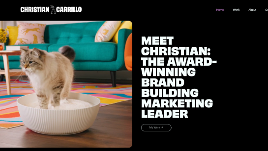 brand marketing website example