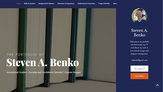 teaching resume website example