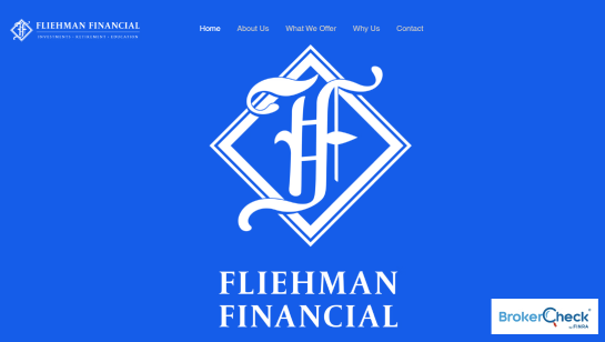 financial landing page example