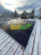 Solar Panel auf einer Terasse