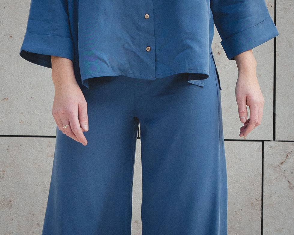 Miniaturbild: LILLY Tencel Bluse | Blau