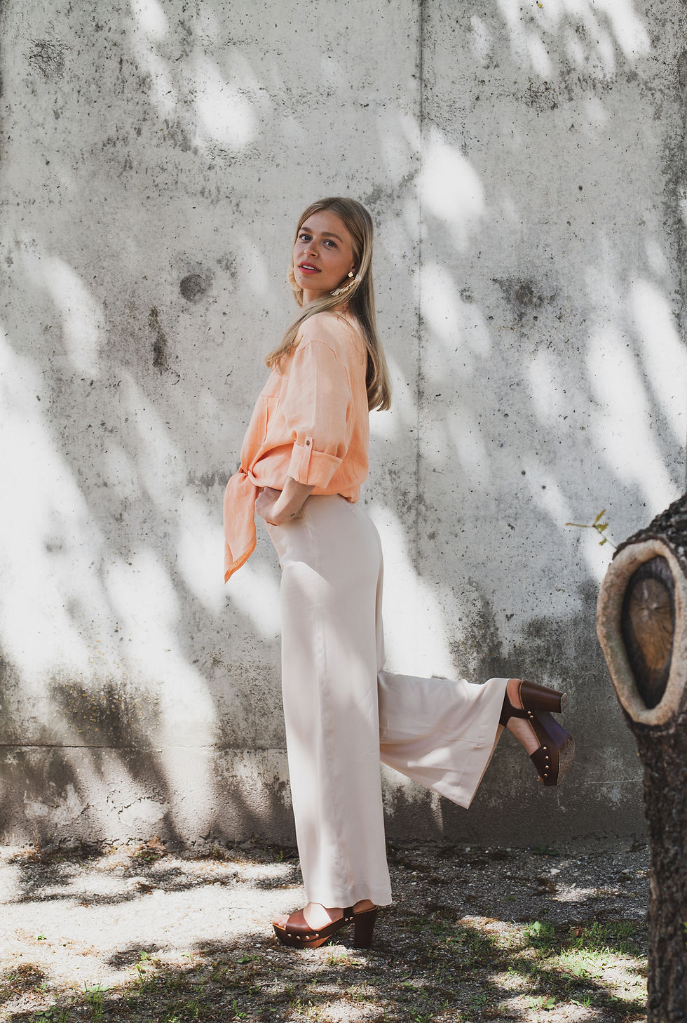Miniaturbild: NOELLE Linen Blouse | Apricot