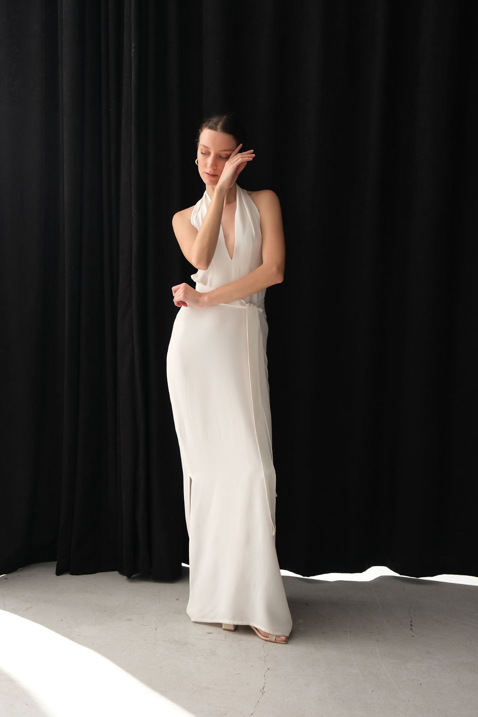 Thumbnail: White Silk Dress