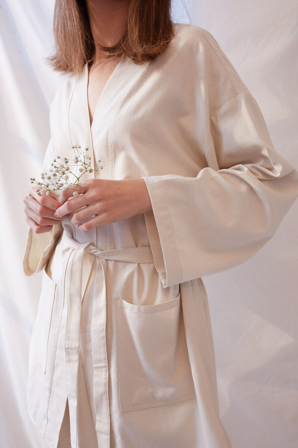 Küçük resim: Ham İpek Kimono