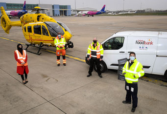 Luton Airport partners with Luton Foodbank & East Anglian Air Ambulance for 3 year partnership
