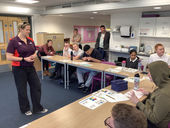 Paralympic champion inspires students during visit to Manor Green School