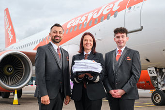 easyJet donate retired crew uniforms to support local families struggling with the rising cost of school clothes