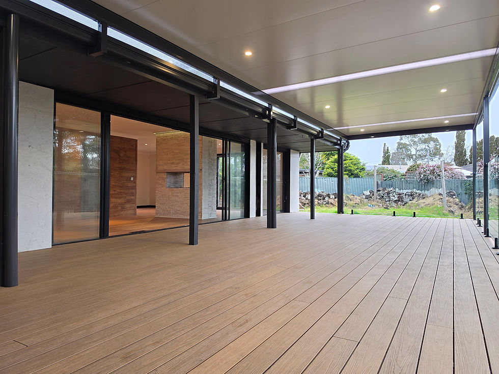 Stratco Cooldek insulated patio installed by Livin Renovations in Melbourne
