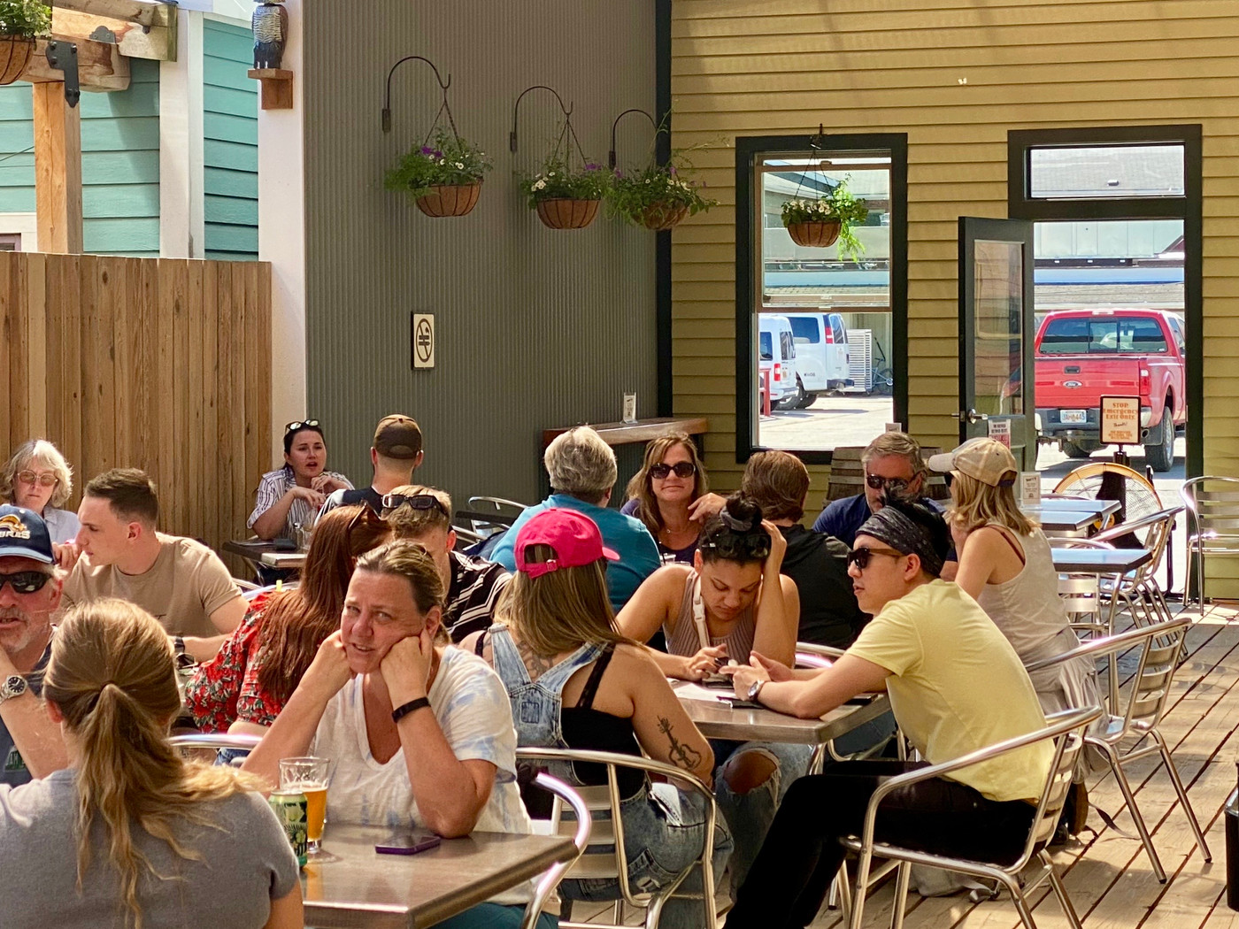 Skagway Brewing Company beer garden