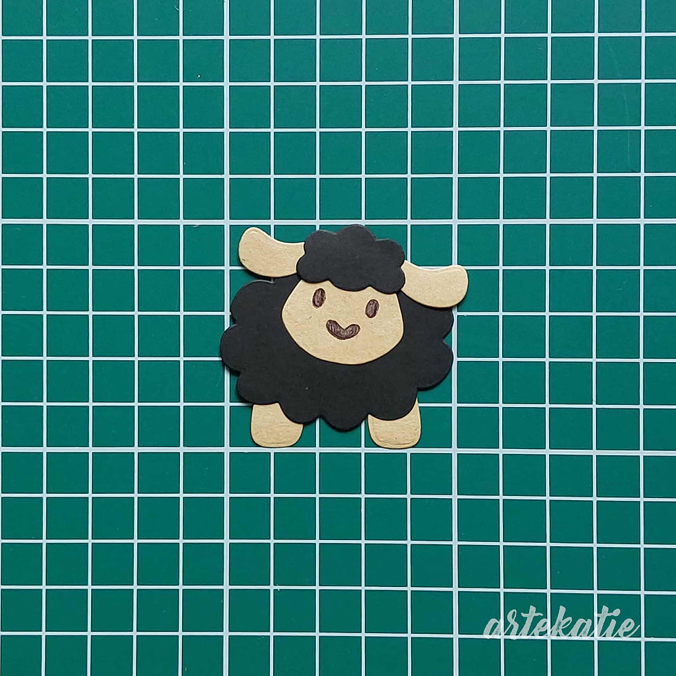 black sheep paper die cut