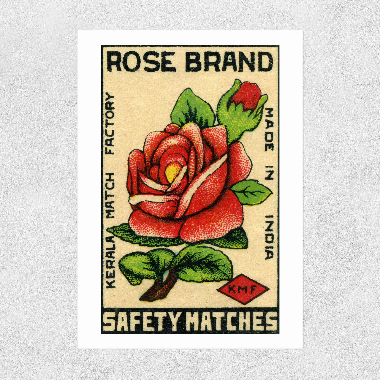 Rose Brand Matchbox