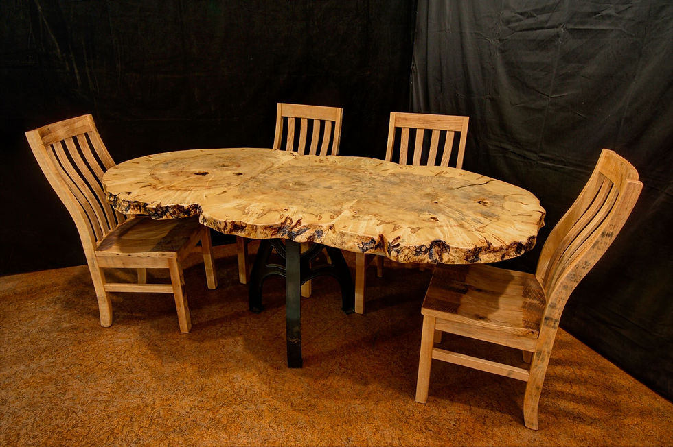 Thumbnail: Spalting Maple Coffee/Pub Table with Clear Finish