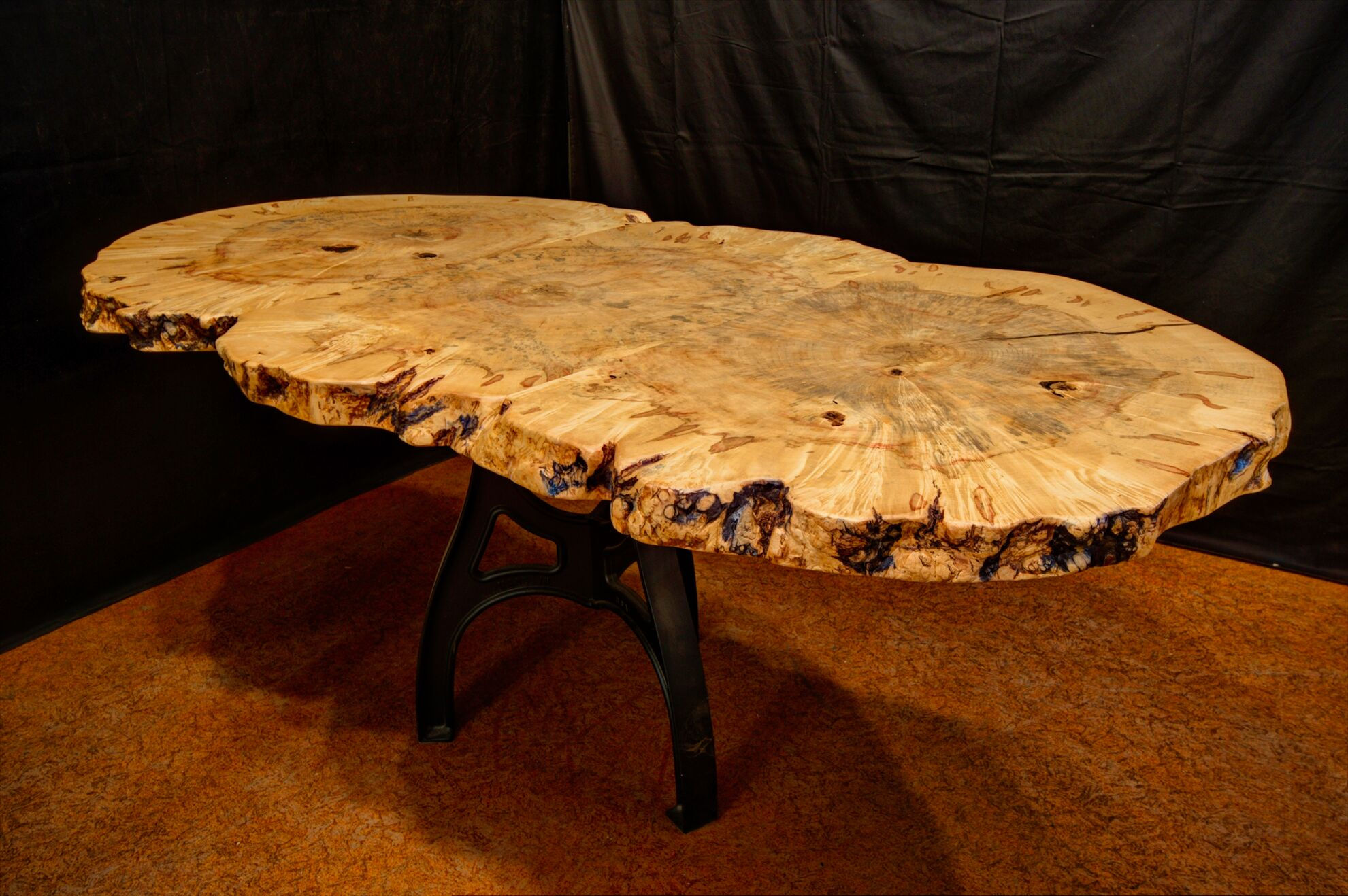 Spalting Maple Coffee/Pub Table with Clear Finish