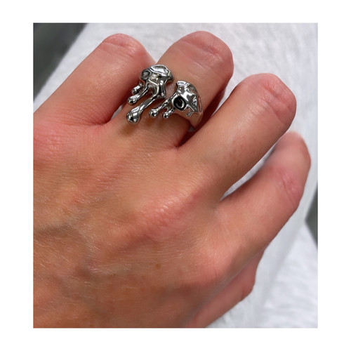 Drip Ring Silver blingstarjewellery