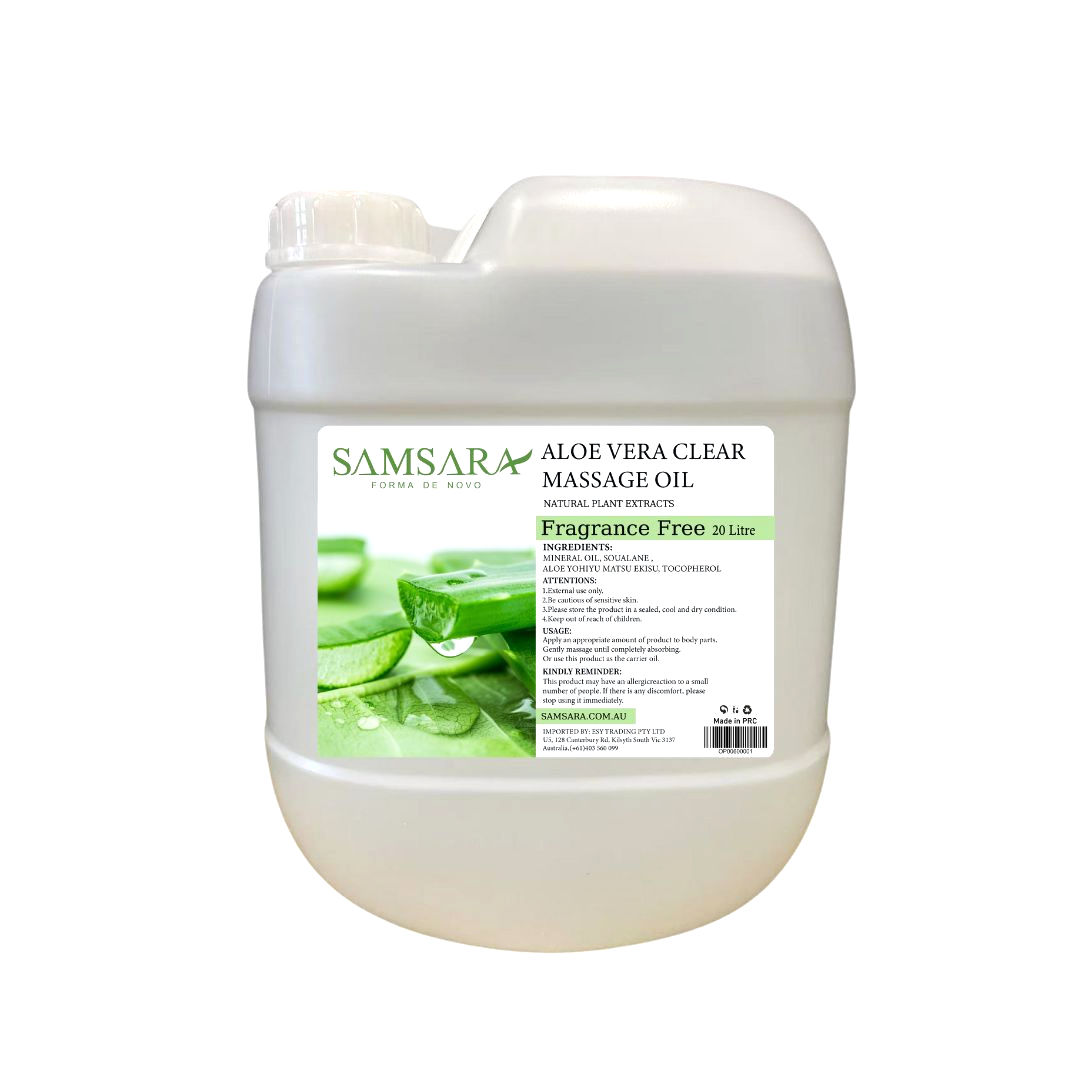 น้ำมันนวด ซัมซาร่า ผสมว่านหางจระเข้ ไร้กลิ่น 20 ลิตร