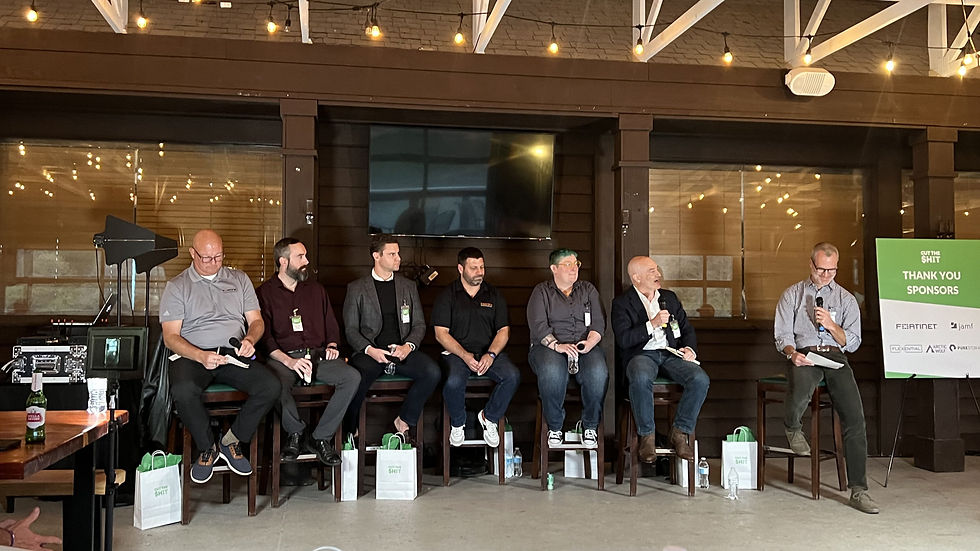 Panel discussion with wireless microphones and AV support during a corporate event requiring multiple breakout spaces