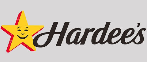 Hardee's logo shown as a featured client that Channel Audio provided AV services for