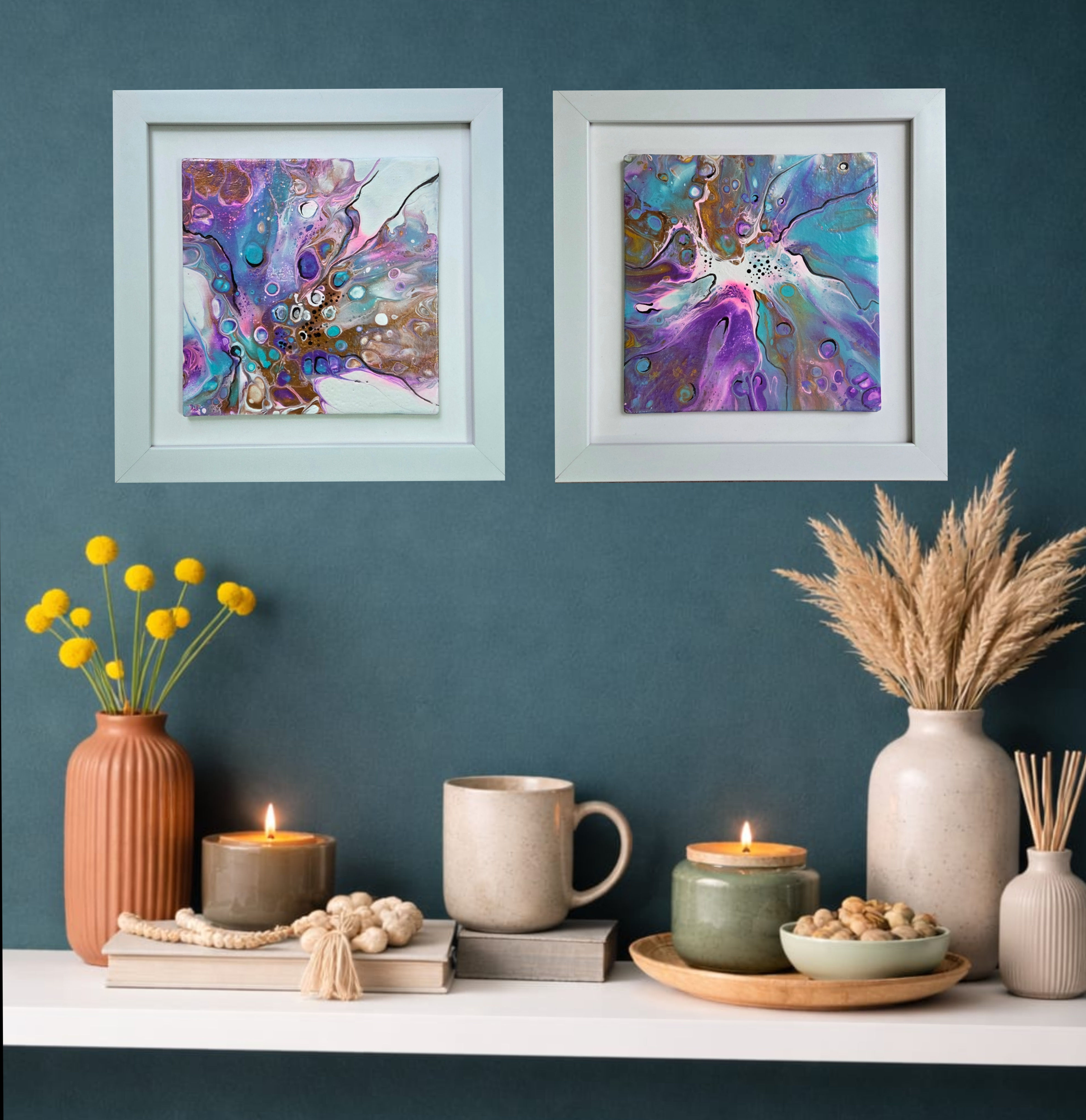 SOFT RADIENCE,Diptych (set of 2)