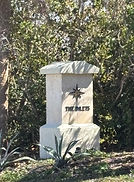 The Inlets HOA street corner concrete post