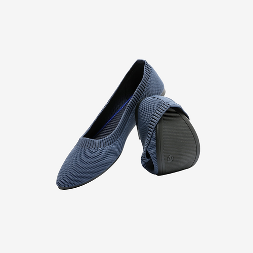 MELMAND SUMMER SALE 50% OFF ALL SHOES 1 Pointed Toe Ballet Ladies Knit Flat Shoes- Amelia