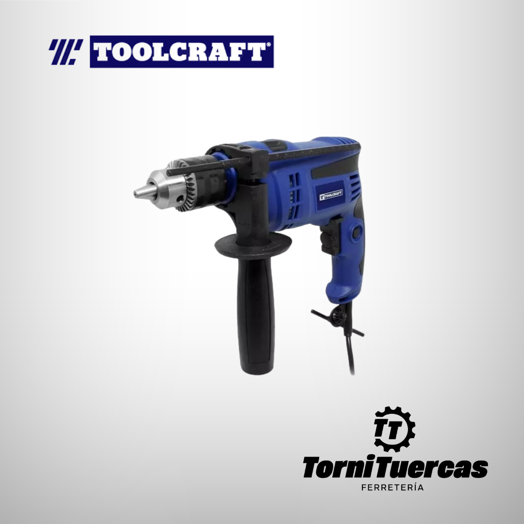 Taladro Percutor Profesional Toolcraft de 1/2"+ Accesorios Ref:Tc5474