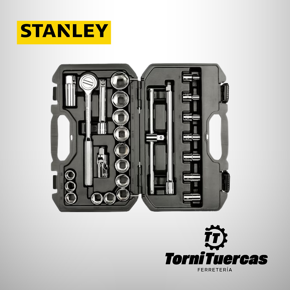 Miniatura: Juego de Copas Stanley con ratchet de 1/2" 26 piezas Stanley