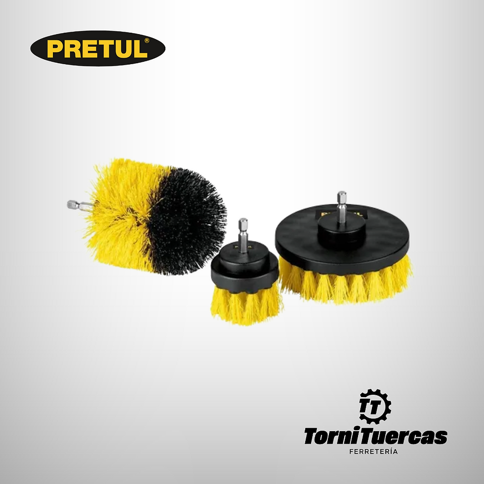 Miniatura: Juego de Cepillos para Taladro Pretul Ref. 28152