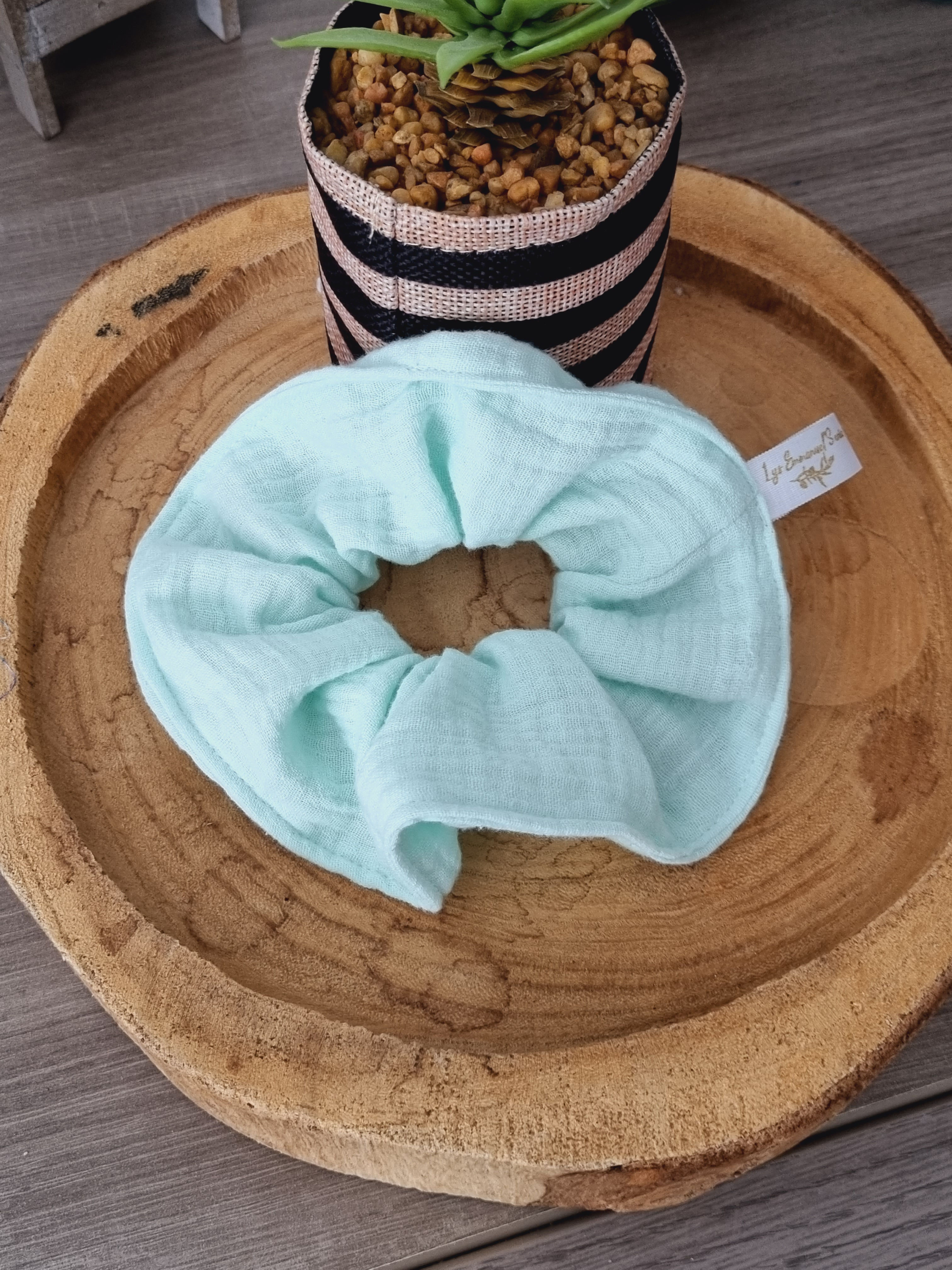 Chou en gaze de coton " menthe"