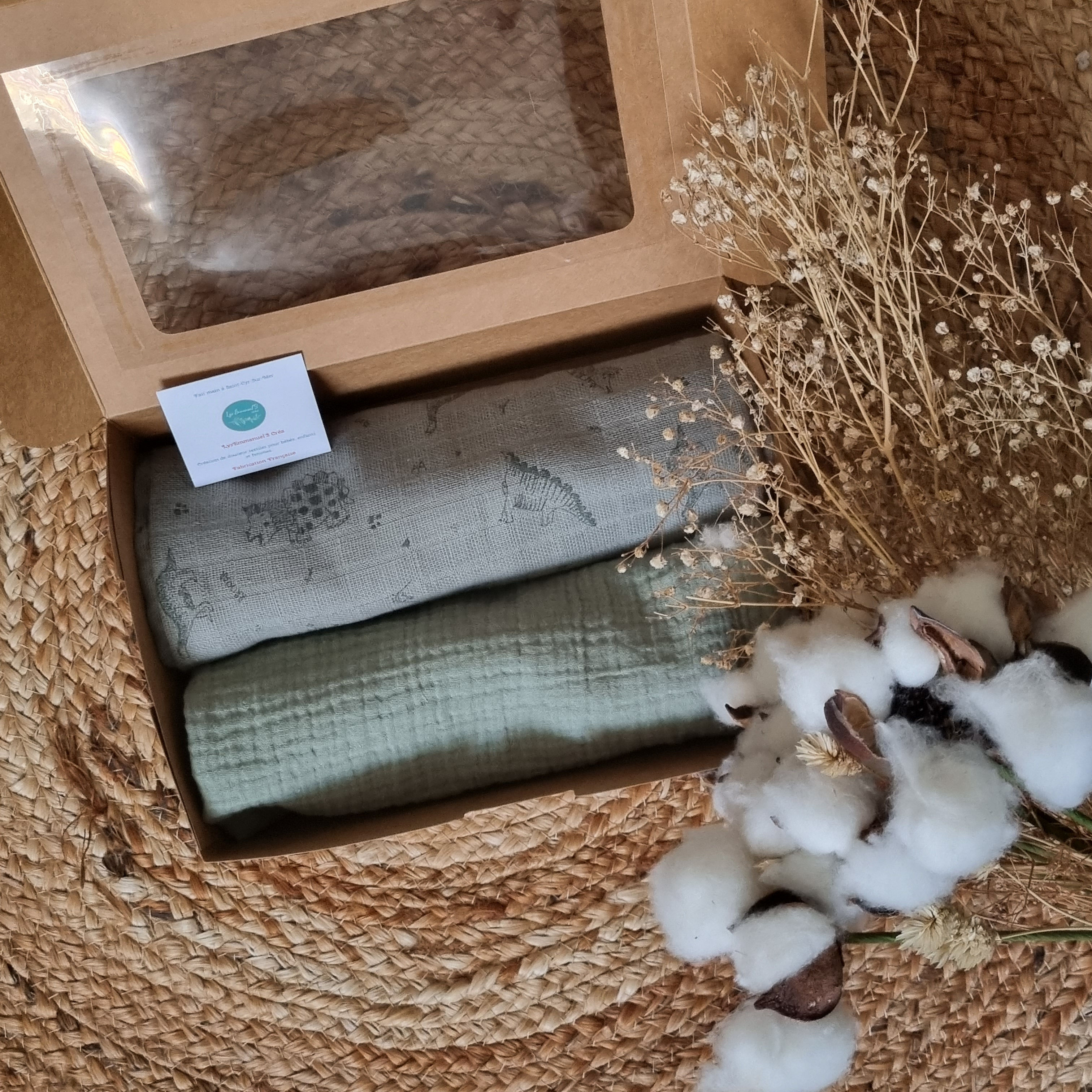 Lot de 2 langes de 1M*1M