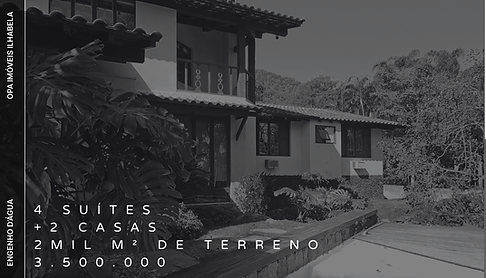 Casa à venda no Engenho d’Água, Ilhabela, com 4 suítes e duas casas adicionais em terreno de 2.000 m².