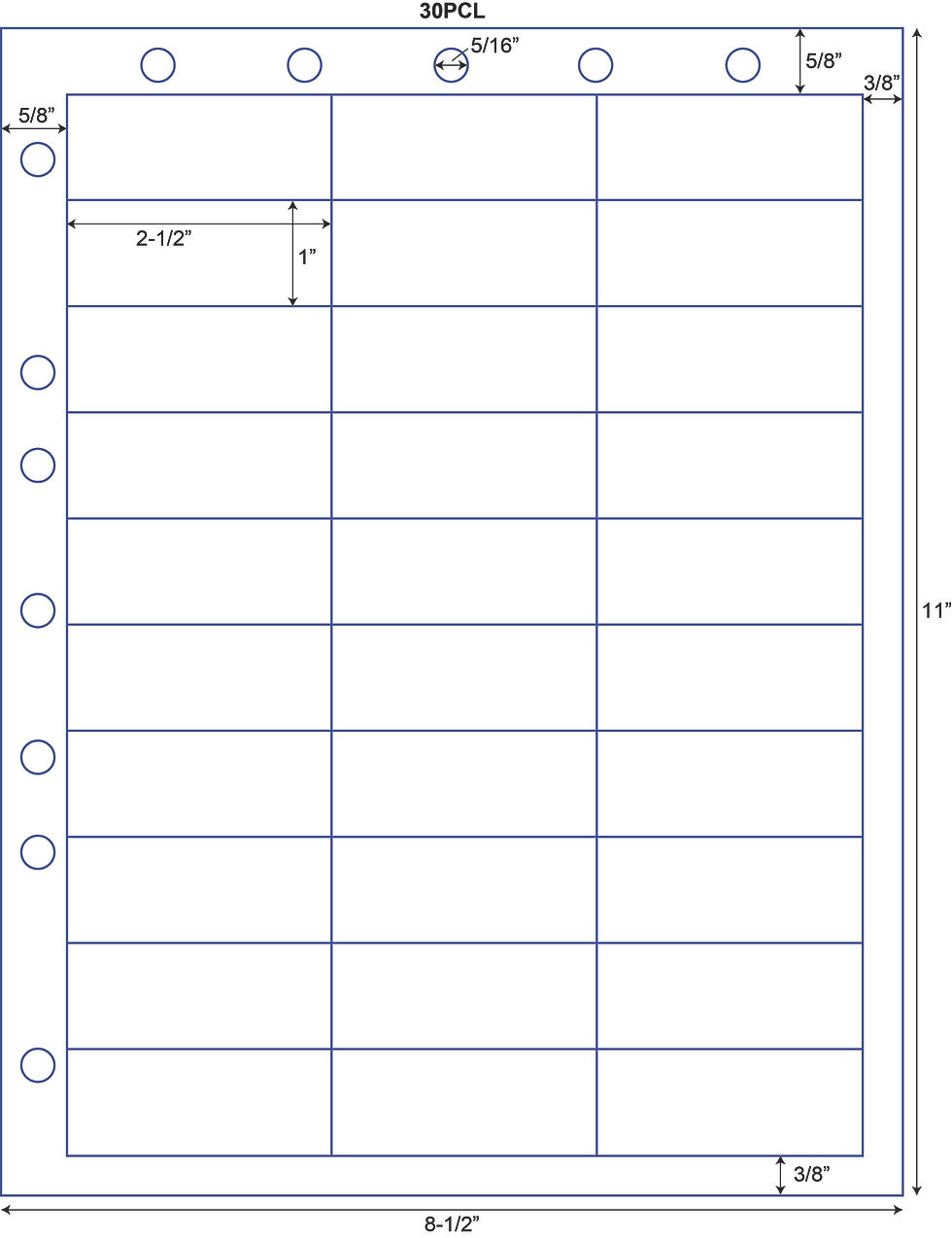 Patient Charge Labels with deminsions