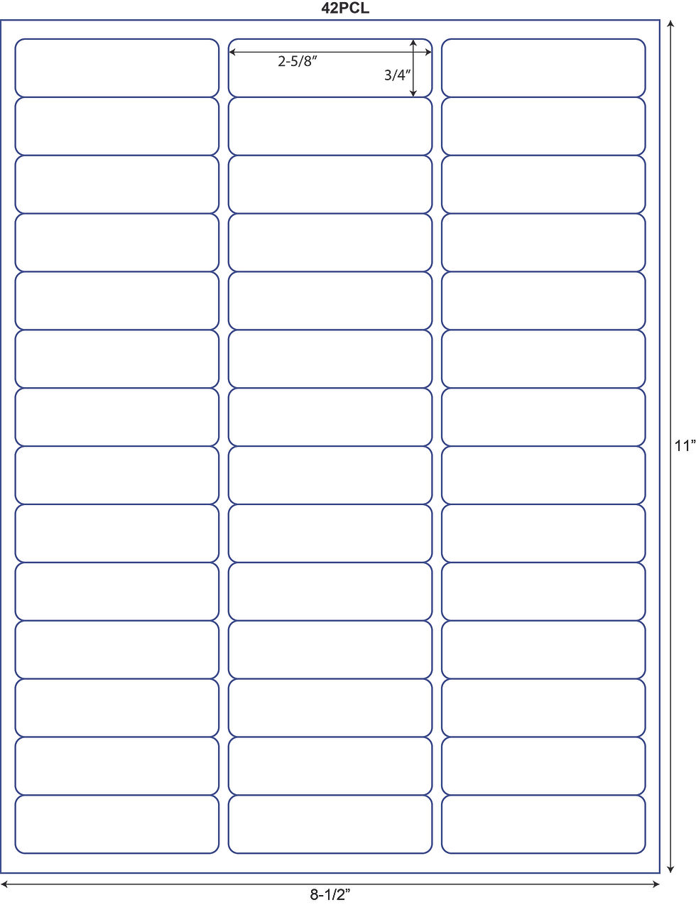 Patient Charge Labels with deminsions