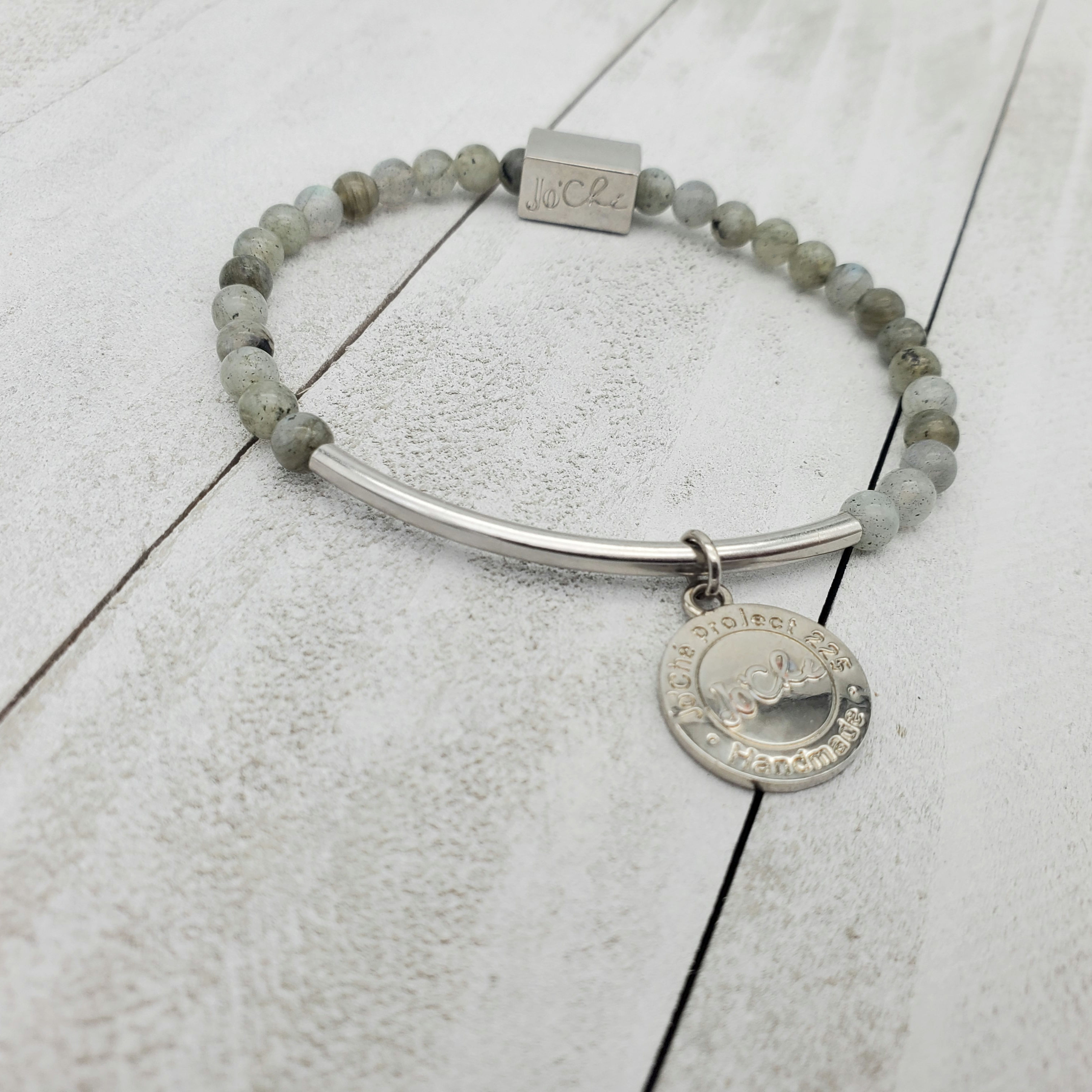 Labradorite Beaded Bangle