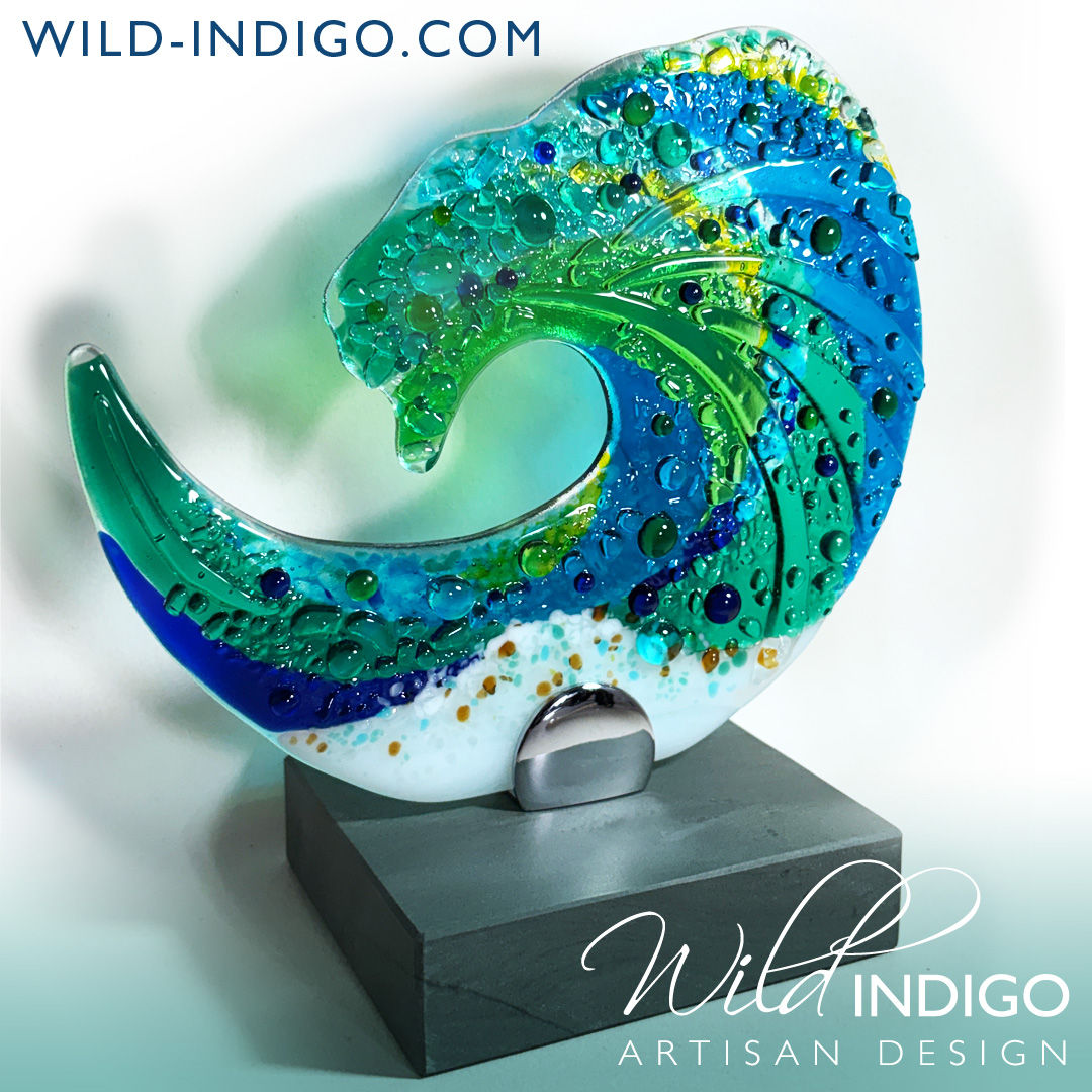 'Crest'– Kilnformed Glass Wave