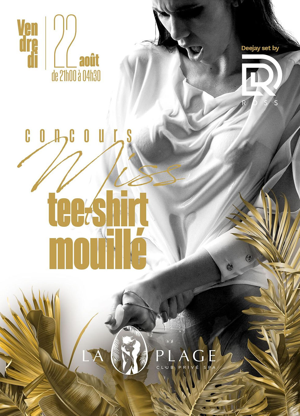 💦 SOIREE MISS T-SHIRT MOUILLÉ 💦
